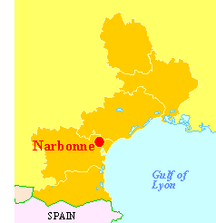 Map Narbonne 