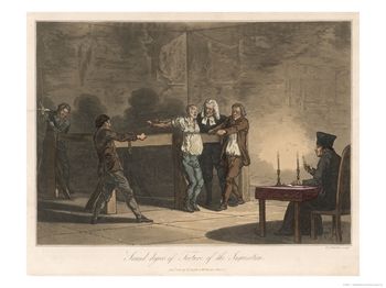 "Second Degree of Torture of the Inquisition", The Victim is Tied to a Contrivance