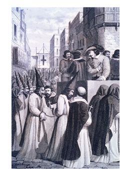 Accompanying the Prisoners Condemned by the Inquisition Court to be Burnt at the Stake, 1610